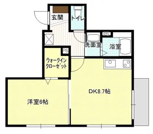 ラフィーネSORA【1階】の間取り