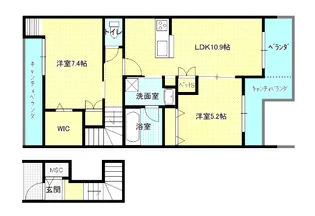 エクセルコートE【2階】の間取り