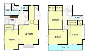 埼玉県春日部市備後西1丁目【一戸建】の間取り