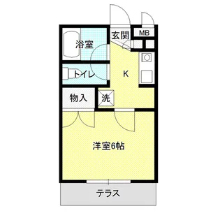 CORTY-C【102号室】の間取り
