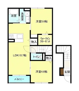 パークメゾン美幸町【2階】の間取り