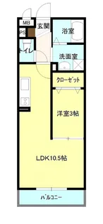 roi del'ours Ⅱ【2階】の間取り