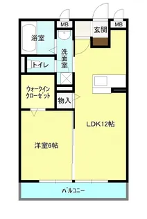 サニーウエル【1階】の間取り