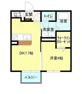 セジュールウィット大池Ⅱ【1階】の間取り