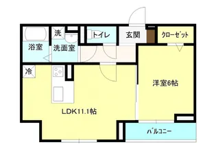 LILAS BEAUTE【1階】の間取り