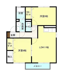 グリーンハイツ【1階】の間取り