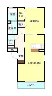 メルヴェーユ【3階】の間取り