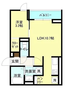 メルヴェーユ Ⅱ【3階】の間取り