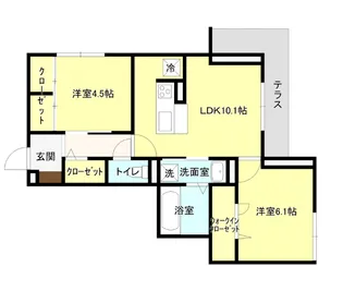 ラ・ストレチア【1階】の間取り