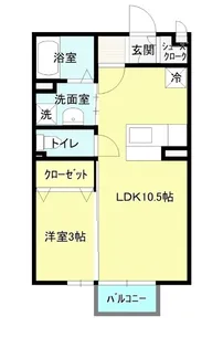 レセンテ【2階】の間取り
