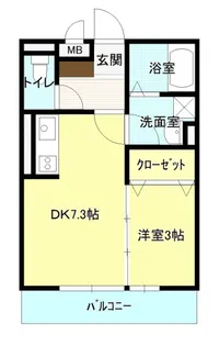 利根レジデンス【1階】の間取り