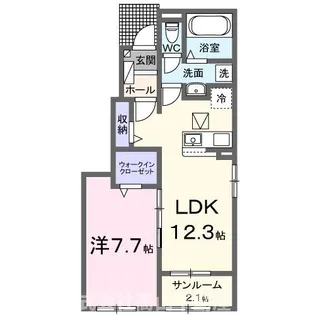 フォルト Ⅰ【1階】の間取り