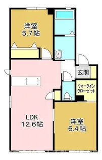 ヴィサージュ本城C棟【2階】の間取り