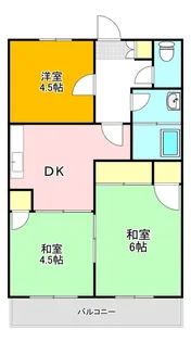 福岡県直方市大字植木【アパート】の間取り