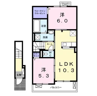 ライトウィッシュ【2階】の間取り