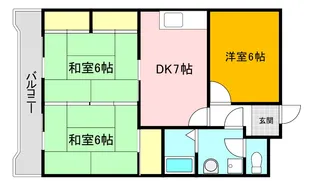 福岡県直方市新知町【マンション】の間取り