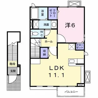 コルソ・ソーレ【2階】の間取り