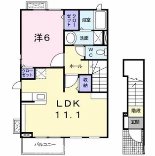 コルソ・ソーレ【2階】の間取り