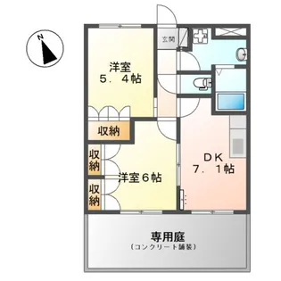 プランドール・ゼット【1階】の間取り