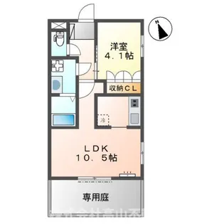 メゾンド・エスペランスⅢ【1階】の間取り