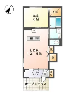 パルティール C棟【1階】の間取り