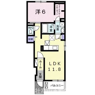 ブリーゼⅣ【1階】の間取り
