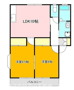 フォーレスト頓野【2階】の間取り