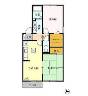 グランドゥール星ヶ丘【2階】の間取り