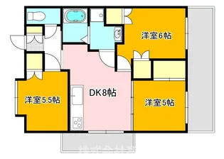 オークランドアサート木屋瀬【4階】の間取り