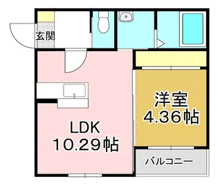 エクスヴィータ新入【1階】の間取り