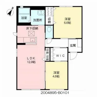 フローラHiB棟【1階】の間取り