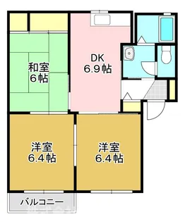 ディアス金丸 A棟【1階】の間取り