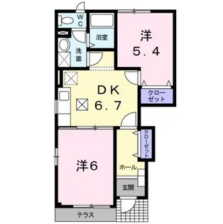 アンベール【1階】の間取り