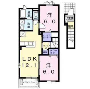 グリーンフォレスト【2階】の間取り