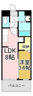 セントルージュ感田【3階】の間取り