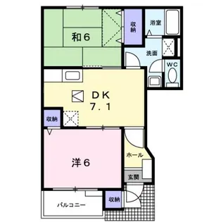 グラン・ソレイユA【1階】の間取り