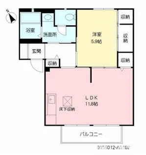 トルー・ハート【2階】の間取り