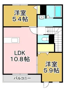 Slow Hand 六番館【2階】の間取り