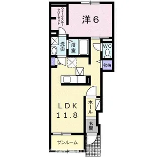 ブリーゼⅣ【1階】の間取り