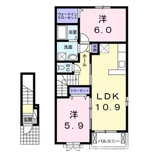 アルカンシェルA【2階】の間取り