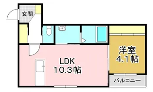 GRAND COURT01【1階】の間取り