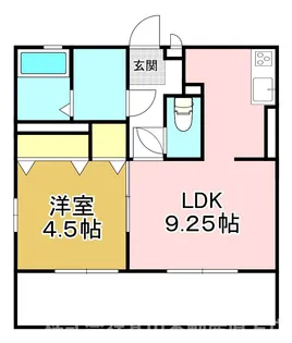 ヴィオラ楠橋【1階】の間取り