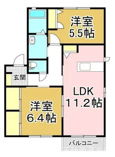 ファンテージ21C【2階】の間取り