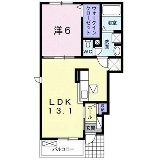 ペーパー・ムーン【1階】の間取り