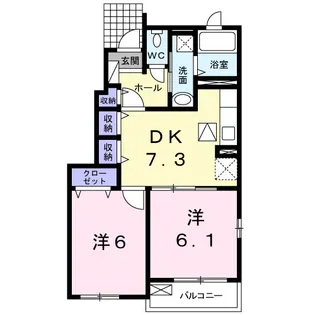 フラワー・フォレスト【1階】の間取り