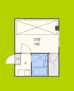 リヴァー住之江【1階】の間取り