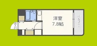 F難波南【4階】の間取り