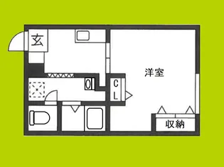 ハイツタキモト【2階】の間取り