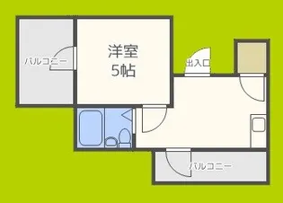 柏里一番館【5階】の間取り