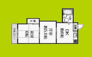 鶴見サンマンション【3階】の間取り